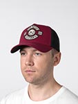 Бейсболка VON DUTCH арт. VD/0/CAS1/BIK/BOR (бордовый / черный)